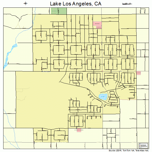 Lake Los Angeles, CA street map