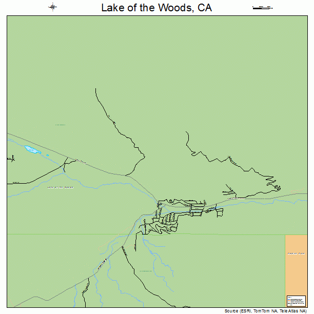 Lake of the Woods, CA street map