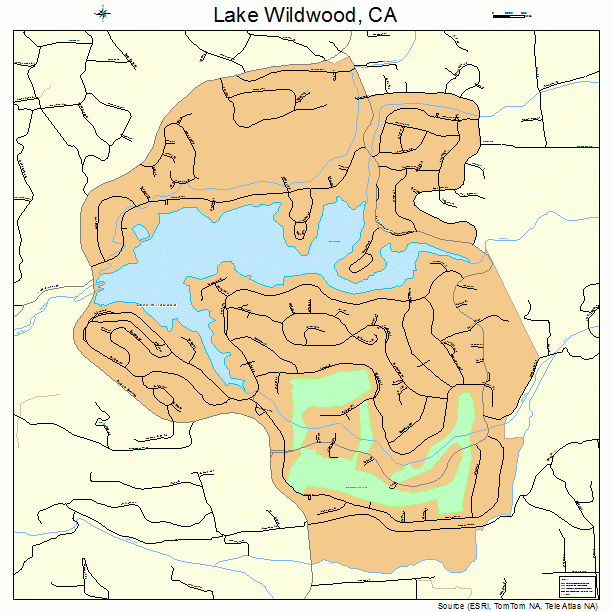 Lake Wildwood, CA street map