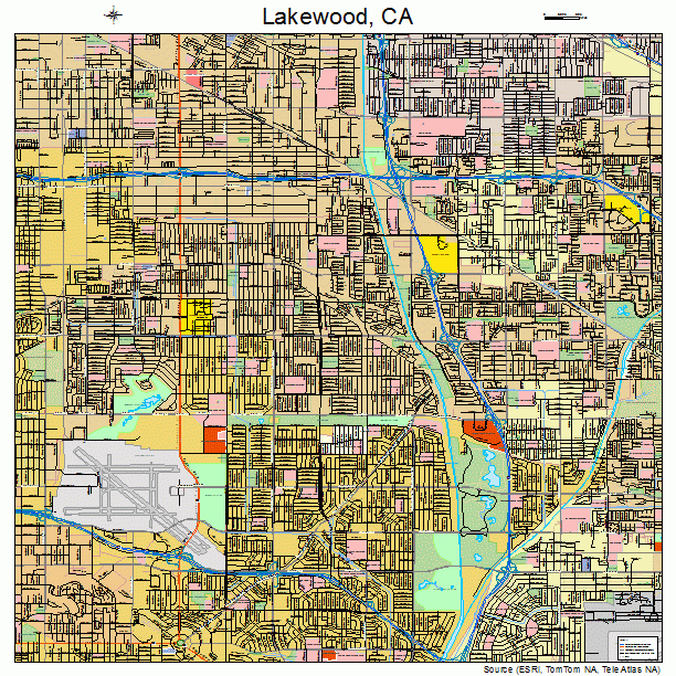 Lakewood, CA street map