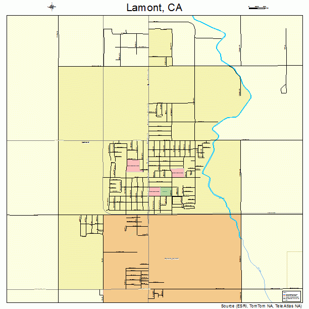 Lamont, CA street map