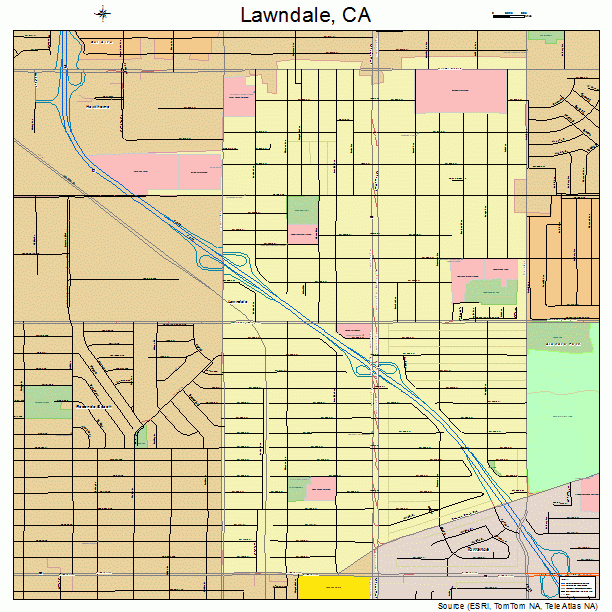 Lawndale, CA street map