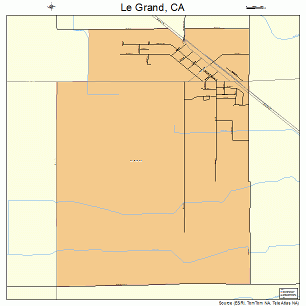 Le Grand, CA street map