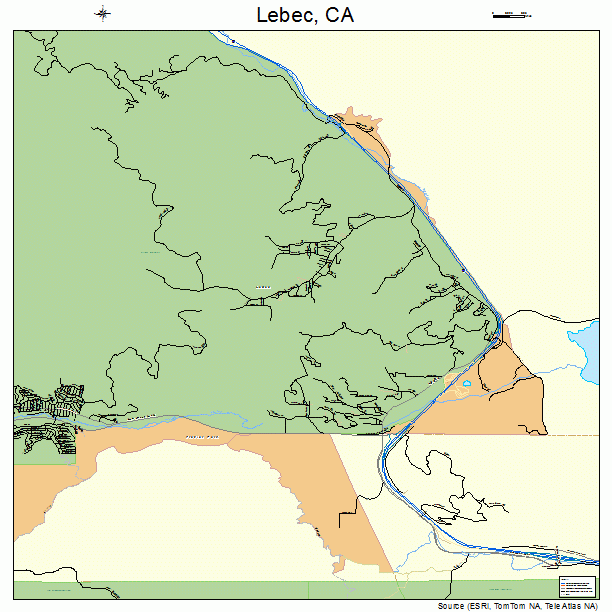 Lebec, CA street map