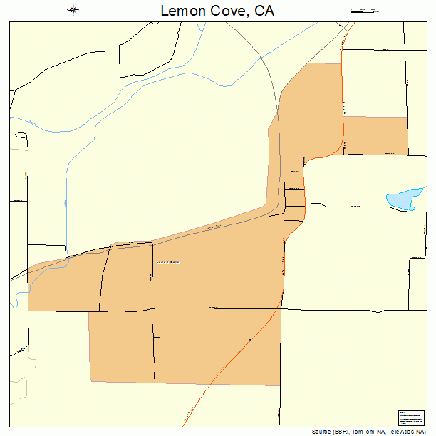 Lemon Cove, CA street map