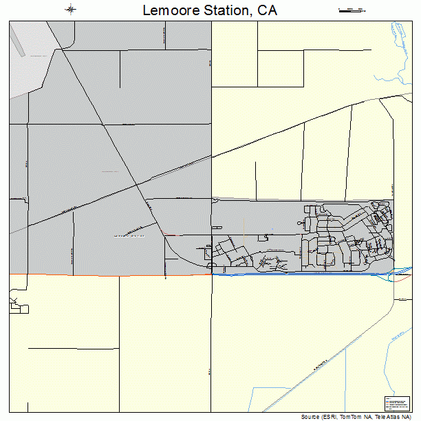 Lemoore Station, CA street map
