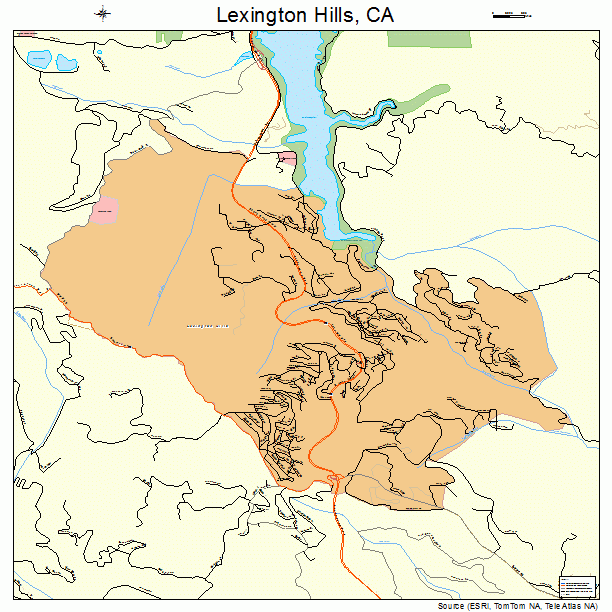 Lexington Hills, CA street map