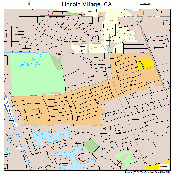 Lincoln Village, CA street map