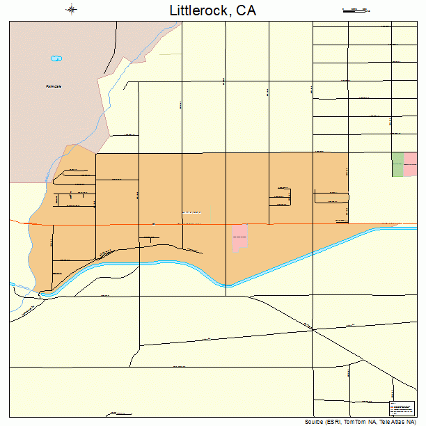 Littlerock, CA street map