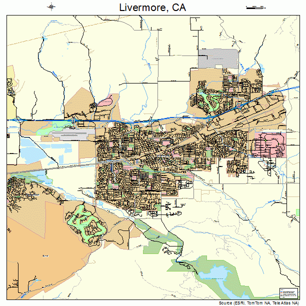 Livermore, CA street map