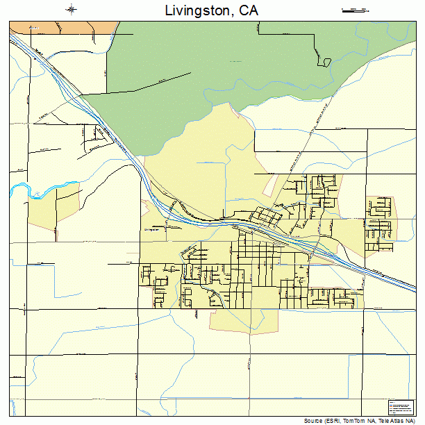 Livingston, CA street map