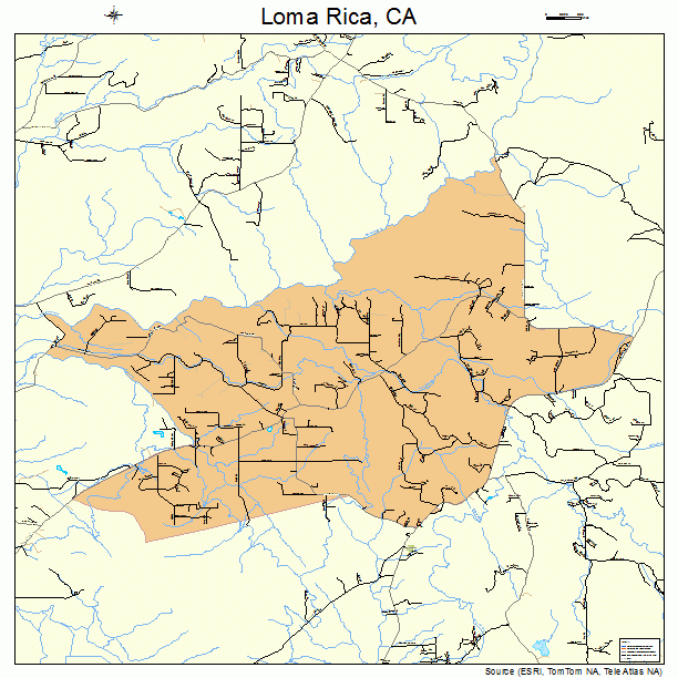 Loma Rica, CA street map