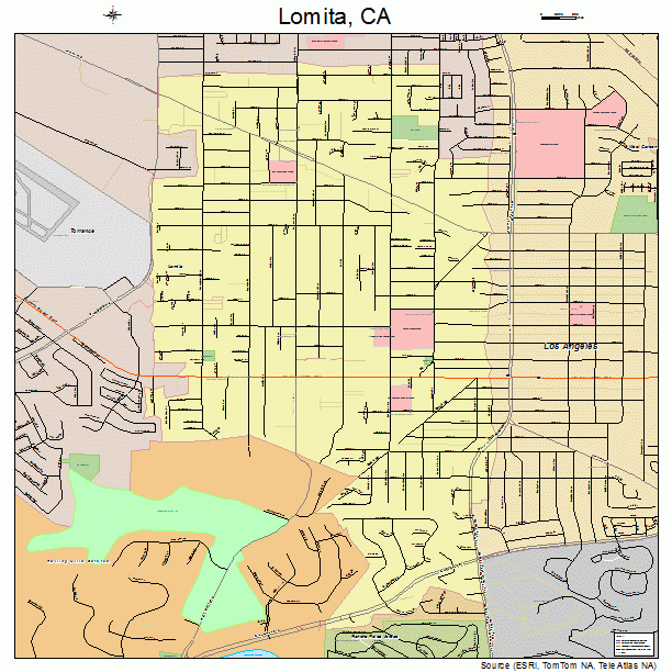 Lomita, CA street map
