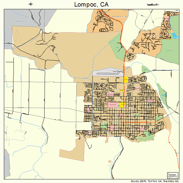 Lompoc, CA street map