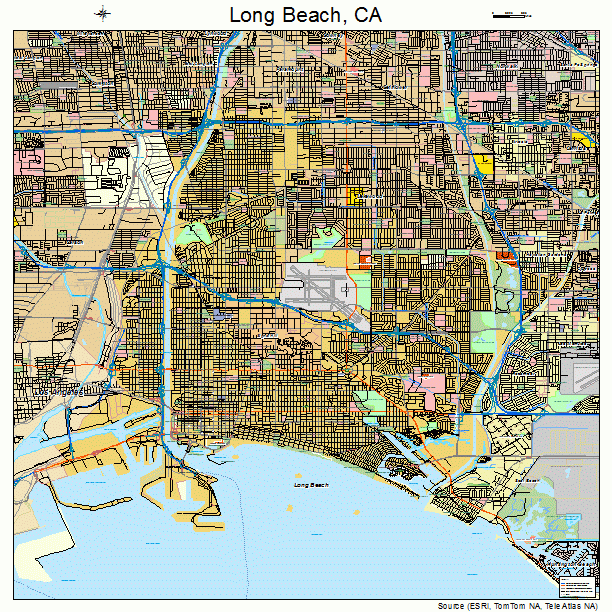 Long Beach, CA street map