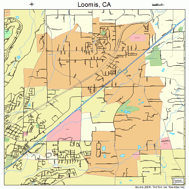 Loomis, CA street map