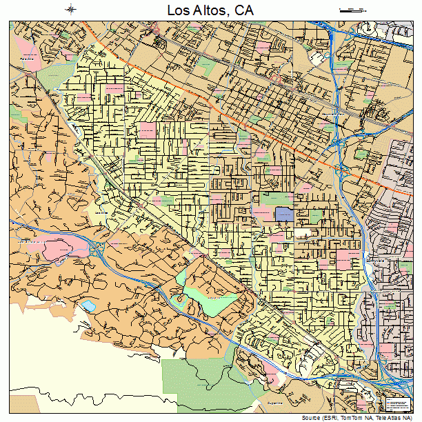 Los Altos, CA street map
