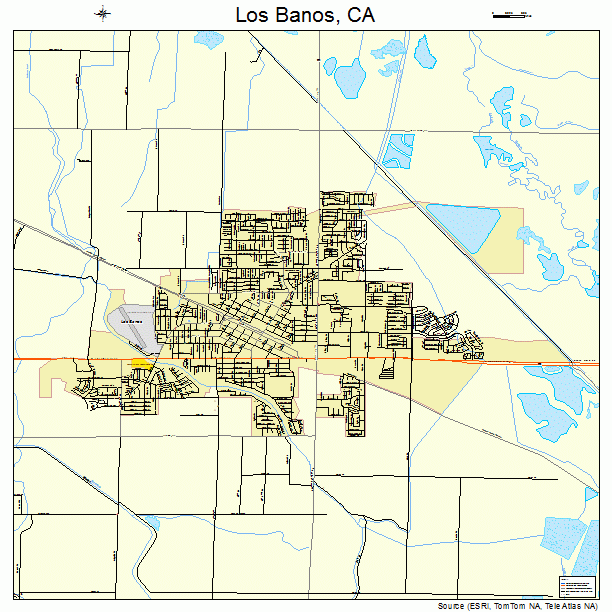 Los Banos, CA street map