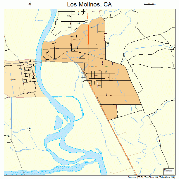 Los Molinos, CA street map