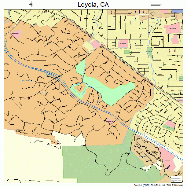 Loyola, CA street map