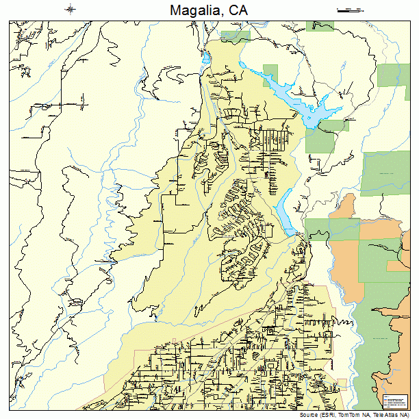 Magalia, CA street map