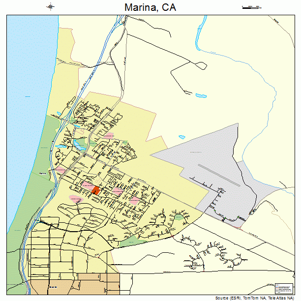 Marina, CA street map