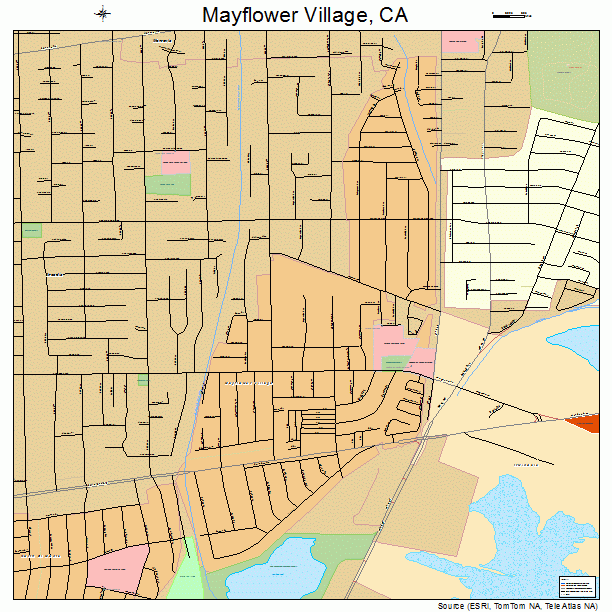 Mayflower Village, CA street map