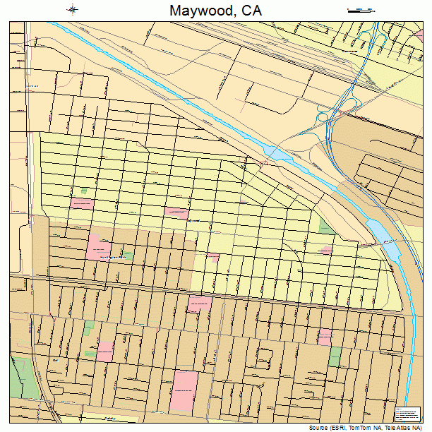 Maywood, CA street map