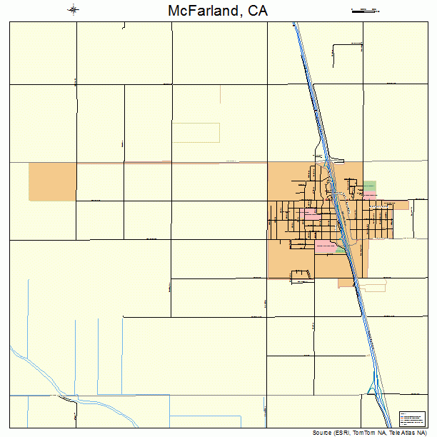 McFarland, CA street map