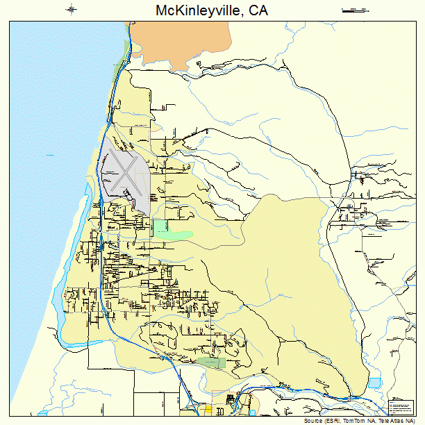 McKinleyville, CA street map