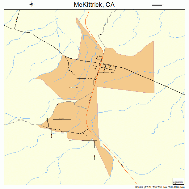 McKittrick, CA street map