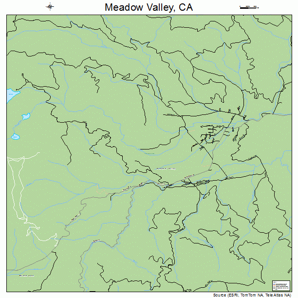 Meadow Valley, CA street map