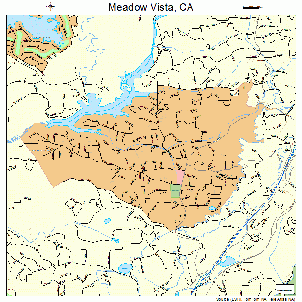 Meadow Vista, CA street map