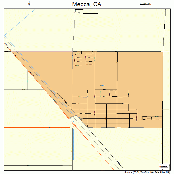 Mecca, CA street map