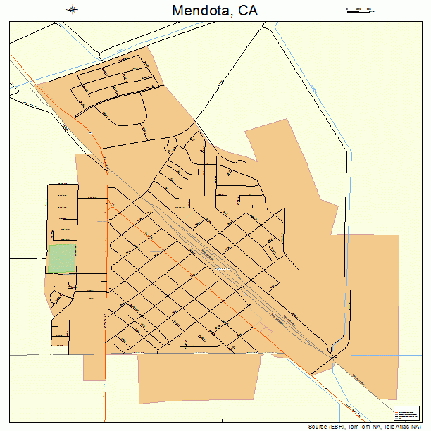 Mendota, CA street map