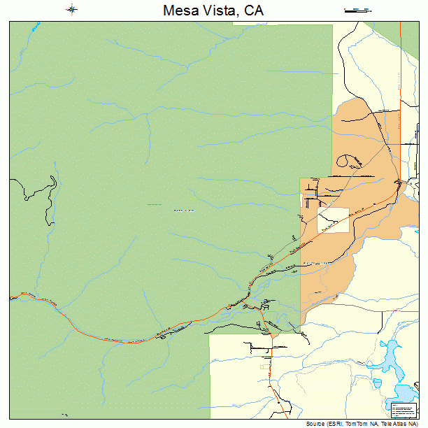 Mesa Vista, CA street map