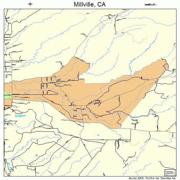 Millville, CA street map