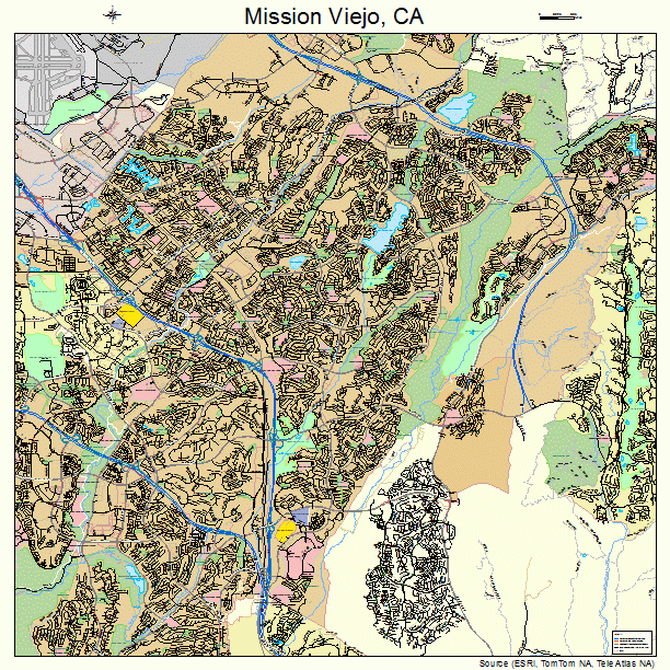 Mission Viejo, CA street map