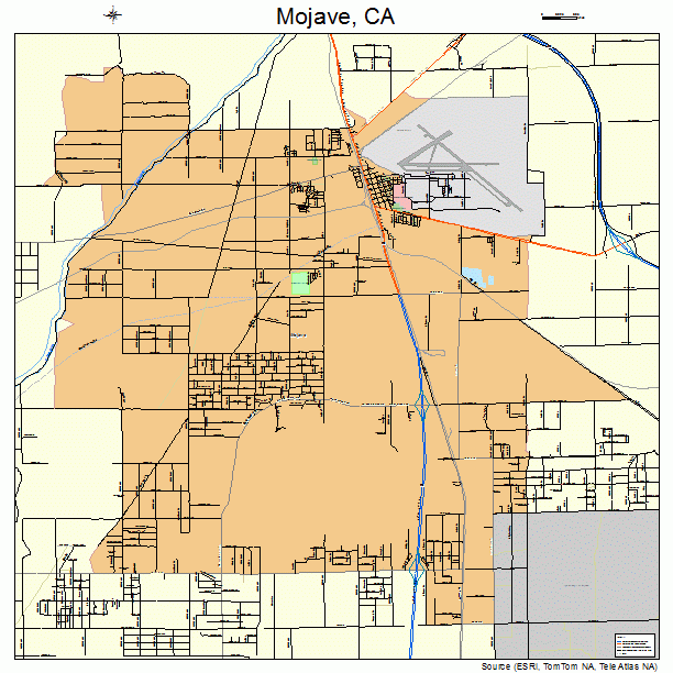 Mojave, CA street map