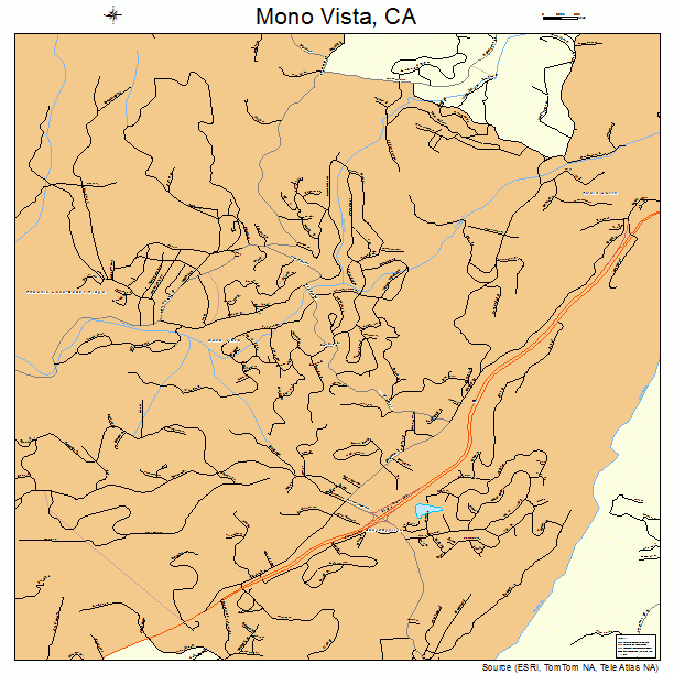 Mono Vista, CA street map