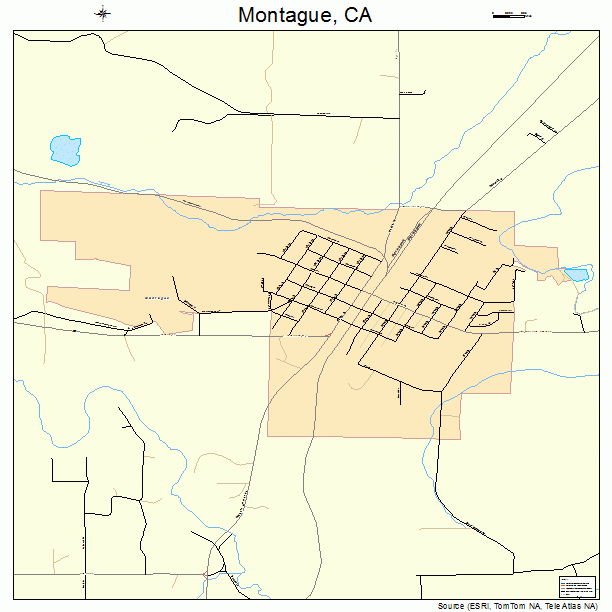 Montague, CA street map