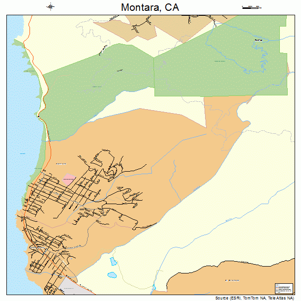 Montara, CA street map