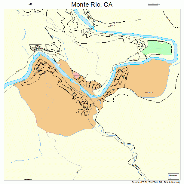 Monte Rio, CA street map