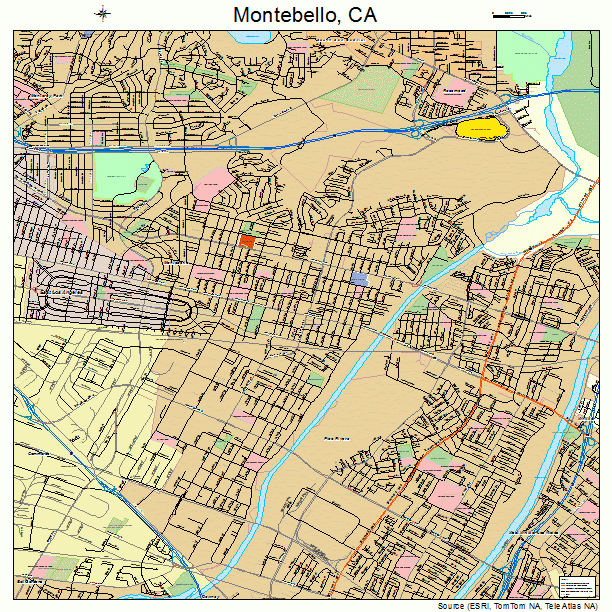 Montebello, CA street map