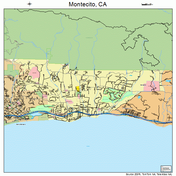 Montecito, CA street map