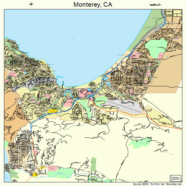 Monterey, CA street map