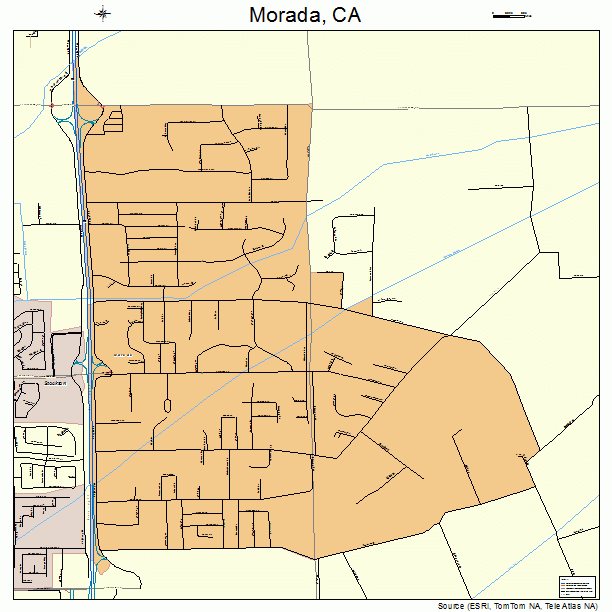 Morada, CA street map