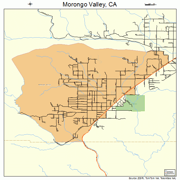 Morongo Valley, CA street map