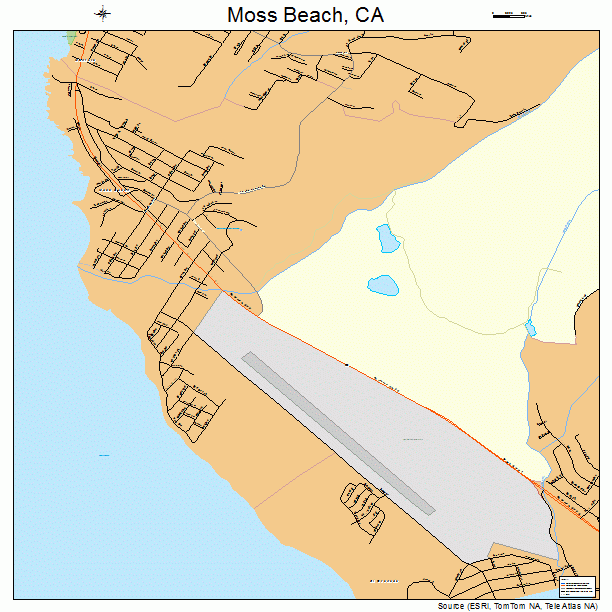 Moss Beach, CA street map