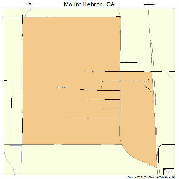 Mount Hebron, CA street map